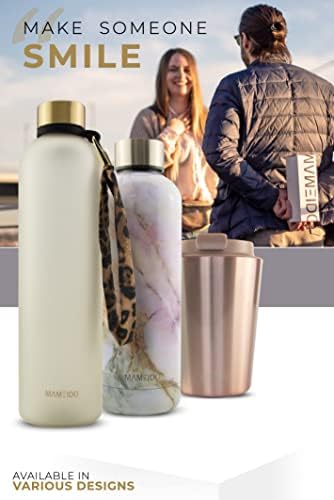 Roestvrijstalen drinkfles 500 ml, eiken-goud – lekvrije thermosfles, drinkfles, BPA-vrij (bisfenol A), isolatiefles, roestvrij staal