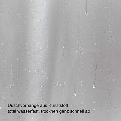 Douchegordijn met zware magneten aan de onderkant, halfdoorzichtig, matglasachtig, EVA, waterdicht, gordijn voor douche en bad, 180 x 180 cm, zacht
