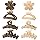 4 stuks haarspeldjes voor dames, sterke grip, haarspeldjes, haarspeldjes, dames, haarspeldjes, haarnadels voor dun en dik haar, vrouwen en meisjes, 9008 A