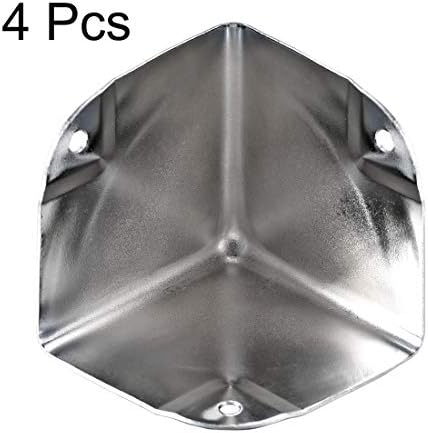 Hoekbescherming Kantbeschermingskap Metalen doos zilverkleurig 50 x 50 x 50 mm 4-pack