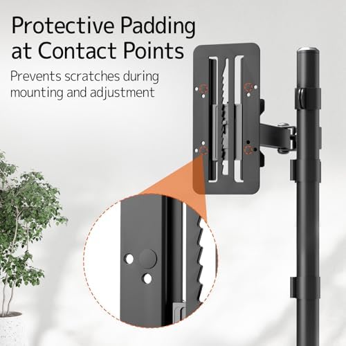 In hoogte verstelbare VESA-adapter voor 13- tot 27-inch monitoren, monitoraccessoire met 15 cm hoogteverstelling, compatibel met VESA 75 x 75/100 x 100 mm, l