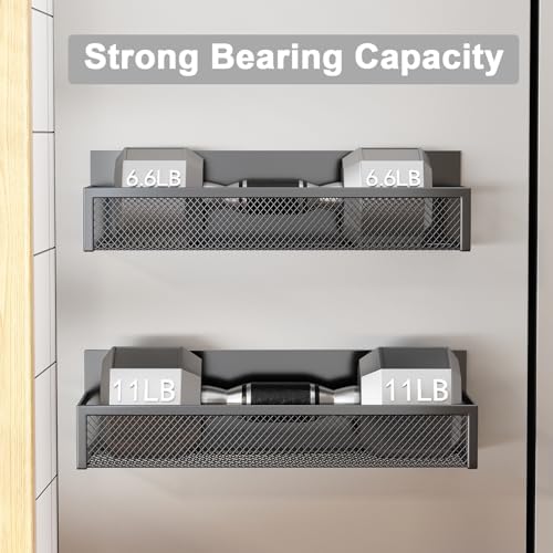Magnetisch kruidenrek voor de koelkast, set van 2 magnetische rekken, koelkast-magneet-organizer met 4 beweegbare haken, magnetisch koelkastrek voor de keukenorganisatie