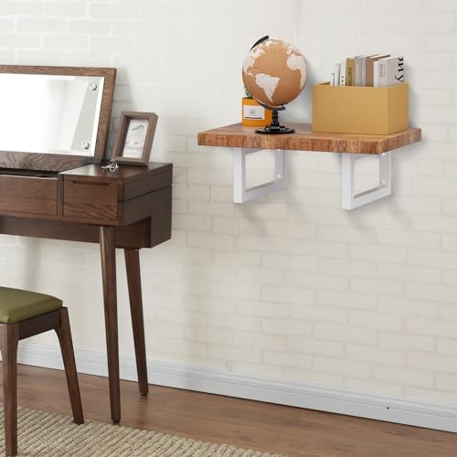Wastafelbeugels, wastafelstandaards, wandmontage, metalen plankbeugels, consolebeugels voor wastafels, veelzijdige wandbeugels (wit, 30 cm, 2 stuks)