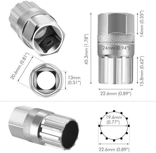 Vrijloopaftrekker voor fietsen, fiets-cassettegereedschap, aftrekker voor cassettes en tandwielen, compatibel met Shimano-vrijlopen