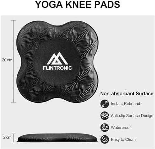 Yogakniebeschermers, antislip yogamat, yogasteunkussens, sportbalanskussen, comfortabele, lichte ondersteuning voor knieën, handen, polsen en ellebogen