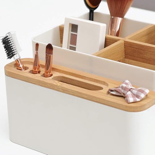 Bureau-opbergdoos, pennenhouder, make-upborstelhouder voor kantoorbenodigdheden, kaptafel, thuis