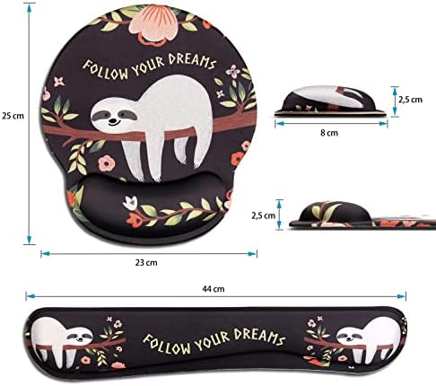 Muismat-set, toetsenbord-polssteun, ergonomische muismat met gelkussen, Galaxy