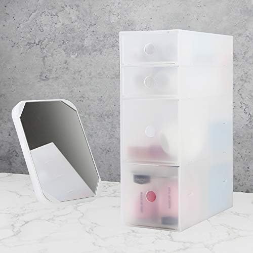 Kleine ladekast, compacte opberg- en ordeningsset voor thuis, badkamer, bureau, werkblad, kantoor enz.