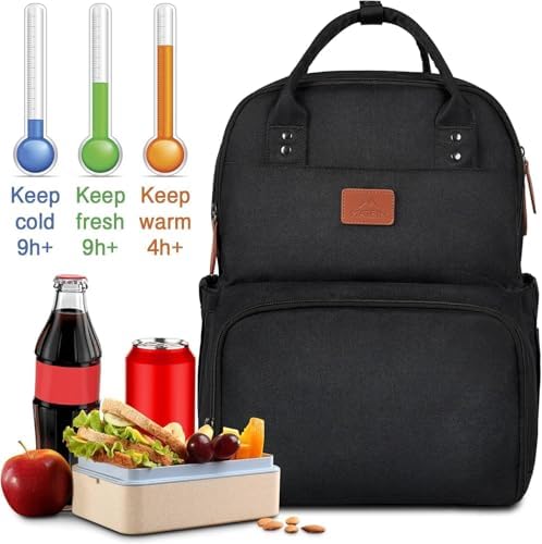 Lunchrugzak, laptoprugzak, zwart, laptoprugzak