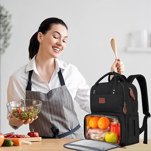 Lunchrugzak, laptoprugzak, zwart, laptoprugzak