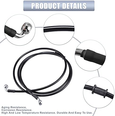 Hydraulische remleiding voor auto's, olieslang, buisverbinding 28°/90°, AN3, M10, zwart, 210 cm