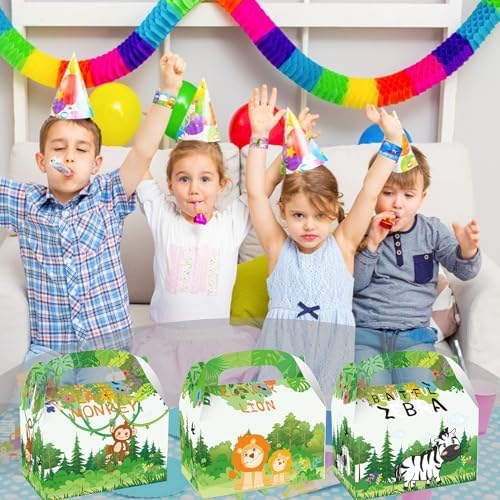 Jungle-verjaardagscadeau, kinderfeestje, gastgeschenken, 48 stuks, feestcadeaus, kinderfeestset, feestcadeaus, kinderen, cadeau, kind