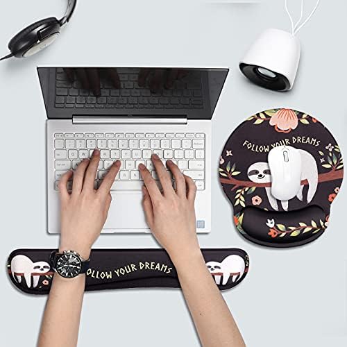 Muismat-set, toetsenbord-polssteun, ergonomische muismat met gelkussen, Galaxy