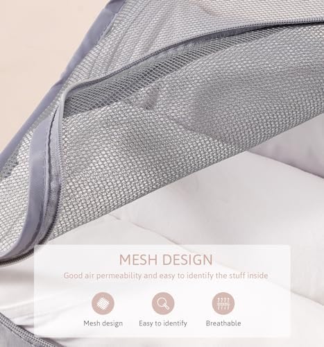 Koffer-organizer-pakzakken 7-delige set kledingzakken opbergkubussen bagage-opbergzakken 3 opbergkubussen + 3 koffer-organizers + 1 schoenenzak