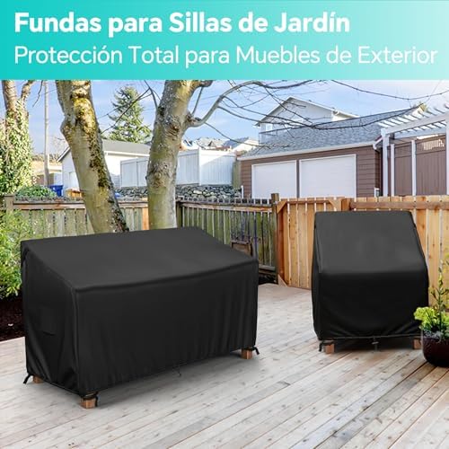 Tuinbankhoes, waterdicht, 2-zits, 600D slijtvast, waterdicht, winddicht, UV-bestendig, scheurvast Oxford-weefsel, stoelhoes voor buiten (147 x 85 x 8