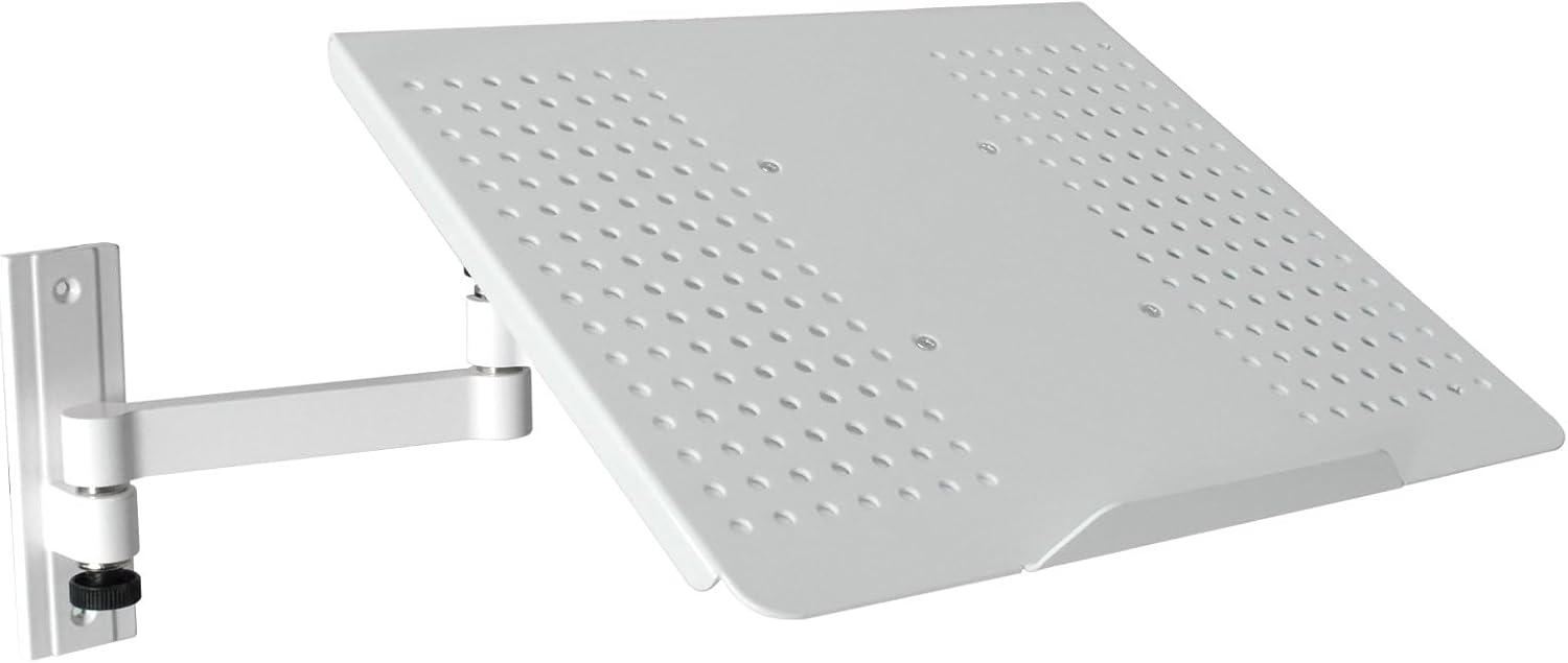 Universele wandhouder met opbergadapterplaat voor laptop, notebook, netbook, tablet-pc Model: L52W-APWA Wit