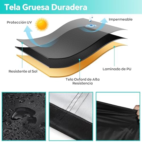Tuinbankhoes, waterdicht, 2-zits, 600D slijtvast, waterdicht, winddicht, UV-bestendig, scheurvast Oxford-weefsel, stoelhoes voor buiten (147 x 85 x 8