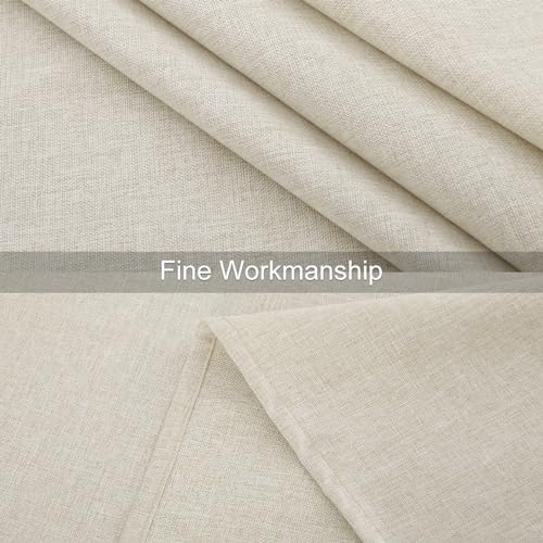 Tafelkleed, waterafstotend, lotuseffect, wasbaar, tafelkleed in linnenlook, vuilafstotend, vierkant, 100 x 140 cm, beige
