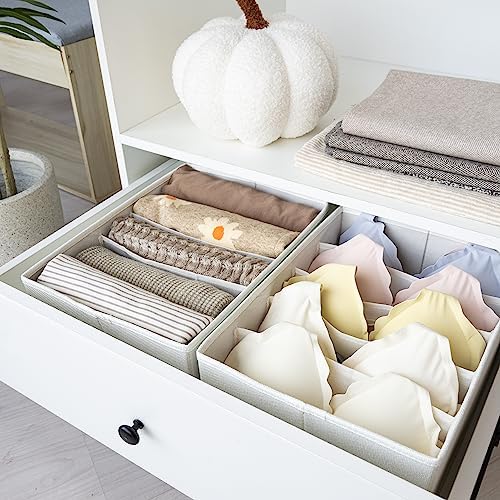 Jeans-organizer, set van 4 broekenorganizers voor in de kledingkast, witte opbergbox, kledingkast, opvouwbare kledingkast-organizer, kleding, T-shirt, trui-organizer
