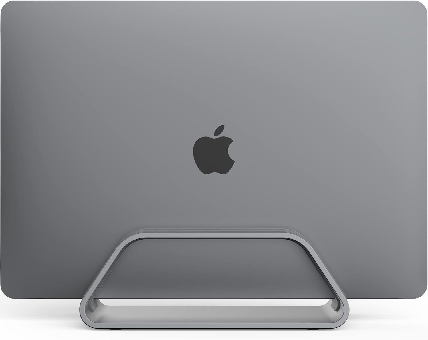 Verticale laptopstandaard, compatibel met MacBook Pro en MacBook Air, houder voor pc-bureaustandaard, aluminium, verwisselbare inzetstukken voor verschillende