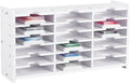 Stempelkussenhouder, stempelkussen-organizerrek met 18 vakken, opbergdoos voor stempelkussens, opbergorganizer, stempelkussens, wit stempelkussen, Organi