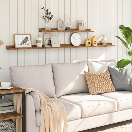 Wandplanken, zwevende planken, wandrek 3-delige set, 90 cm hangplanken met opstaande randen, planken voor badkamer, slaapkamer, keuken, kantoor, woonkamer