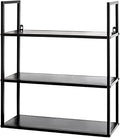 Wandplank zwart, metaal – Afmetingen: B 50 x H 58 x D 20 cm, Stijl: Modern