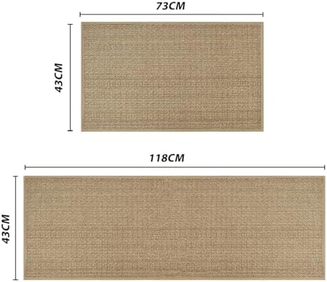 Absorberend Woonaccessoires Keukenmatten Set van 2 wasbare decoratieve matten voor binnen en buiten – 43 x 73 en 43 x 118 cm