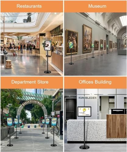 Informatiestandaard DIN A4, staande standaard met frame, draaibaar met eenvoudige vervanging van de inhoud, voor bruiloften, beurzen, displays, reclame, verkoop (z