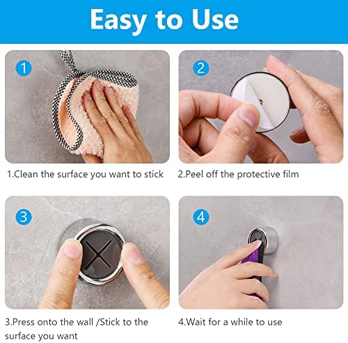 Theedoekhouders, set van 4 handdoekhouders, ABS-handdoekhaken, ronde handdoekklemmen, voor badkamer, keuken en huishouden, zelfklevend – zilver