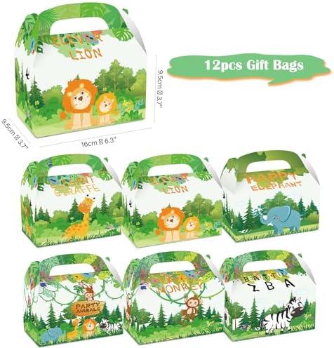 Jungle-verjaardagscadeau, kinderfeestje, gastgeschenken, 48 stuks, feestcadeaus, kinderfeestset, feestcadeaus, kinderen, cadeau, kind