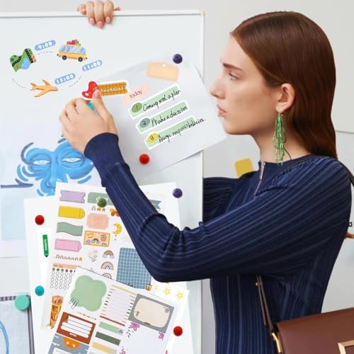 24 vellen/1700+ planner-stickers voor maandplanners, maandplanners, stickers, bullet journal, stickers, scrapbooking-stickers, kalenderaccessoires,