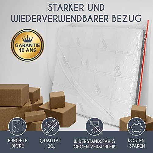 Matrashoes van kunststof 160 x 200 cm (dikte 30 cm) – Opbergtas voor matrassen – Bescherming voor uw matras tijdens opslag en transport
