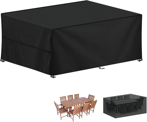 Afdekhoes voor tuinmeubelen, beschermhoes voor tuintafels, 240 x 120 x 75 cm, afdekhoes voor loungemeubelen, waterdicht, tuinmeubelen, afdekzeil, winterbestendig