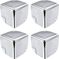 Hoekbescherming Kantbeschermingskap Metalen doos zilverkleurig 50 x 50 x 50 mm 4-pack