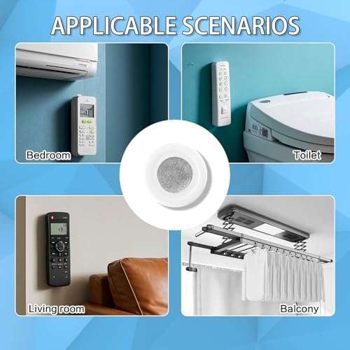Magnetische wandhouder voor afstandsbediening, afstandsbedieningshouder voor aan de muur, afstandsbedieningshouder met zelfklevende achterkant, voor tv, ventilator, airconditioning (Pa