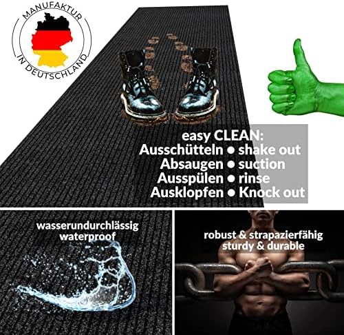 Mischa Dirt Trapper Mat, loper, per meter, antislip en op maat te snijden, deurmat voor binnen en buiten, gang, bedrijfsruimte, kantoor, horeca,