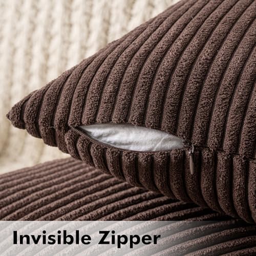 Set van 2 kussenslopen, corduroy kussensloop, decoratieve kussensloop, bankkussen, zithoekkussen, decoratieve kussensloop voor bank, woonkamer