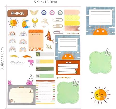 24 vellen/1700+ planner-stickers voor maandplanners, maandplanners, stickers, bullet journal, stickers, scrapbooking-stickers, kalenderaccessoires,