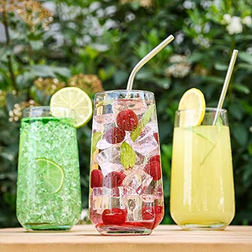 Set van 6 drinkglazen, 480 ml, 100% loodvrije longdrinkglazen, waterglazen, sapglazen, cocktailglazen, drinkglas, ijscafé-glas