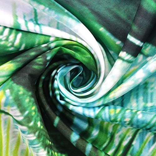 Green Forest douchegordijn, tropische bladeren, palmbomen, bananenbladeren – douchegordijn in jungle-design, extra brede uitvoering, waterdicht, schimmelbestendig, van polyester