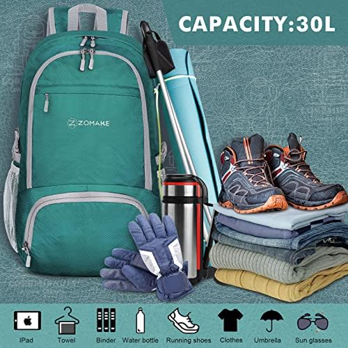 Rugzak, reizen, unisex, 30 liter, ultralichte dagrugzak voor wandelen