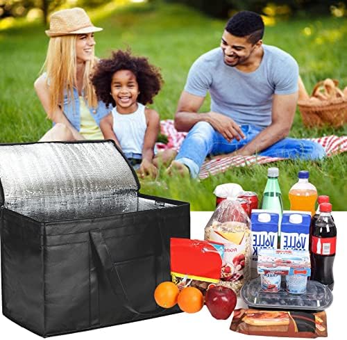 Opvouwbare koeltas, boodschappentas, groot koelvak, geïsoleerd voor kantoor, werk, outdoor, reizen, ideaal als koeltas, boodschappenmand, picknick