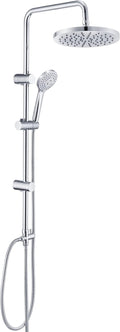 Roestvrijstalen douchesysteem zonder kraan, regendouche-set, waterbesparend met hoofddouche ABS 20 cm chroom