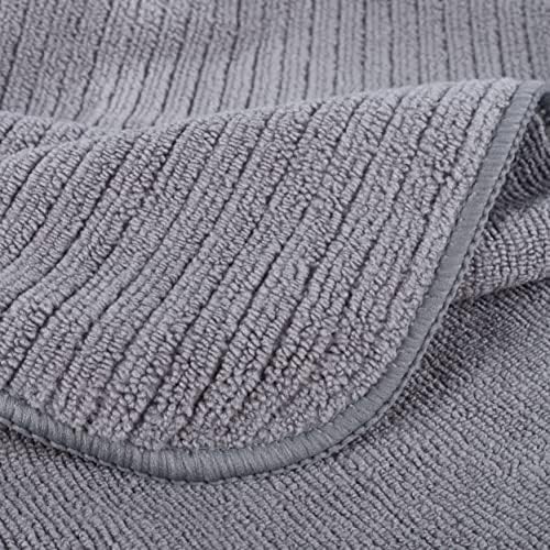 Premium microvezel keukendoek – geribbeld badstof – Blauw/Grijs/Turkoois – 40 x 70 cm – 12-pack