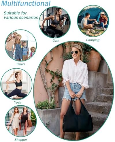 Sporttas voor dames Reistas Handbagage met schoenenvak & natvak Trainingstas kleine sporttas voor yoga, sauna en zwemmen