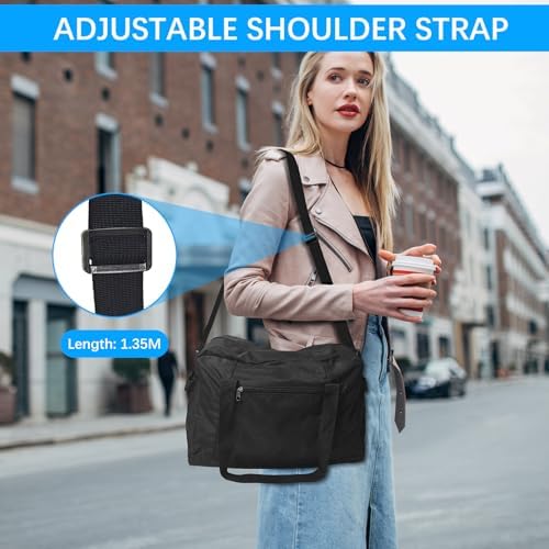 Sporttas, 40x20x25cm reistas voor Ryanair handbagage, waterdichte sporttas met verstelbare riem, 20L kleine sporttas voor He