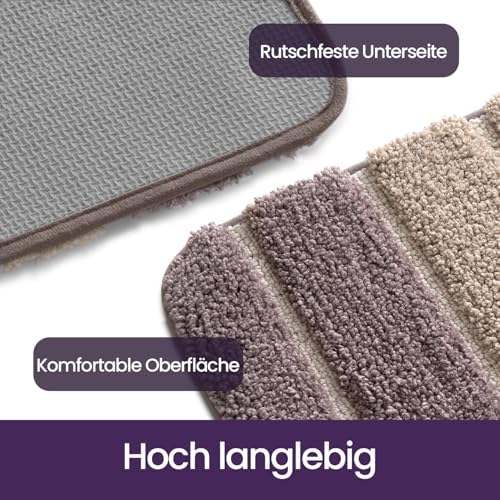 Badkamertapijt Antislip badmat, absorberend, zacht, machinewasbaar voor de badkamer