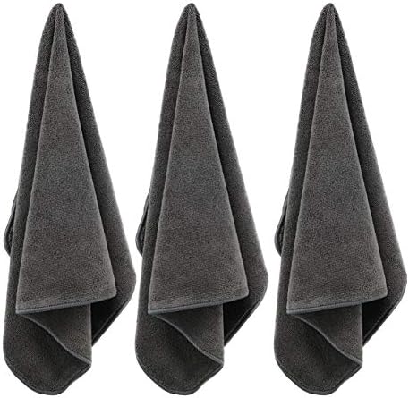 Professionele kappershanddoeken – sneldrogend & pluisvrij – microvezel – donkergrijs – 40,6 x 73,7 cm – set van 8