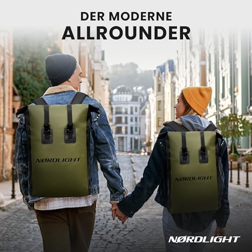 Waterdichte rugzak Dry Bag 35 l Rolltop-rugzak met gewatteerde draagriem, waterdichte tas voor watersport, fietsrugzak, messenger-rugzak, trekking